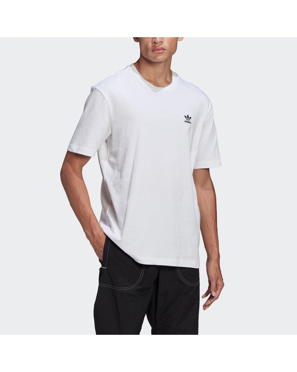 Adidas White Originals B+F Trefoil Tee Logo Printing for men
