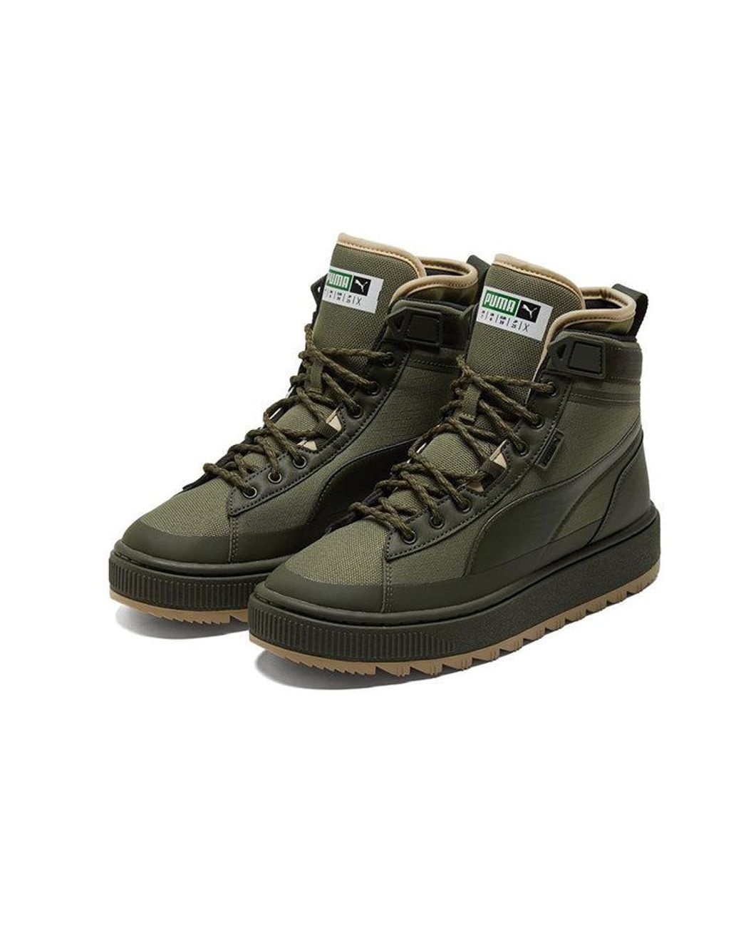 PUMA Black Suede Mid Wtr Sneakers