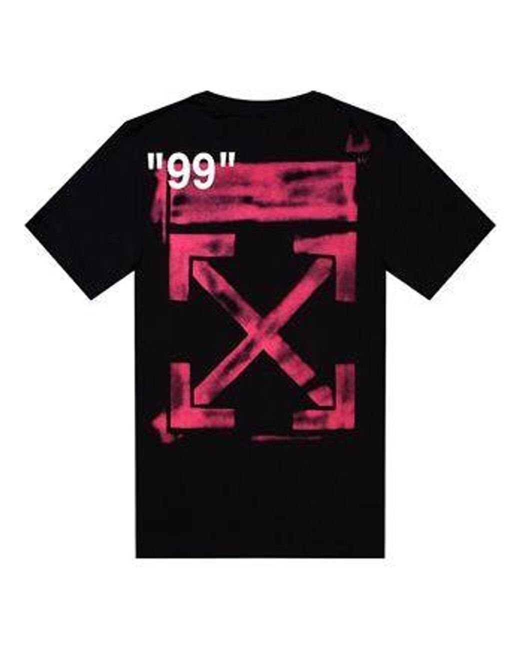 Off-White c/o Virgil Abloh Black Ss19 Graffiti Arrows Short Sleeve for men