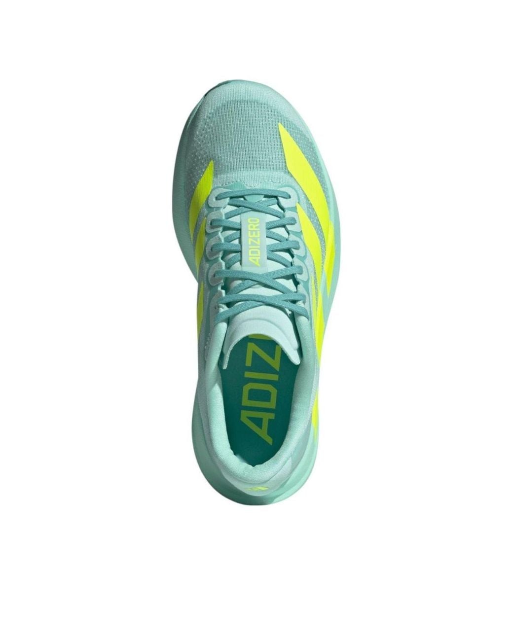 Adidas Blue Adizero Evo Sl 'Flash Aqua Lucid Lemon' for men