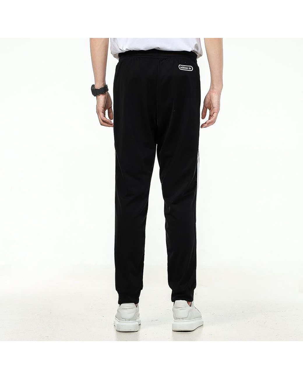 Adidas Black Side Stripe Training Sports Bundle Feet Long Pants for men