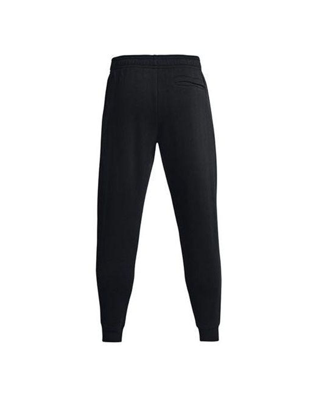 Under Armour Black Project Rock Rival Fleece Joggers for men