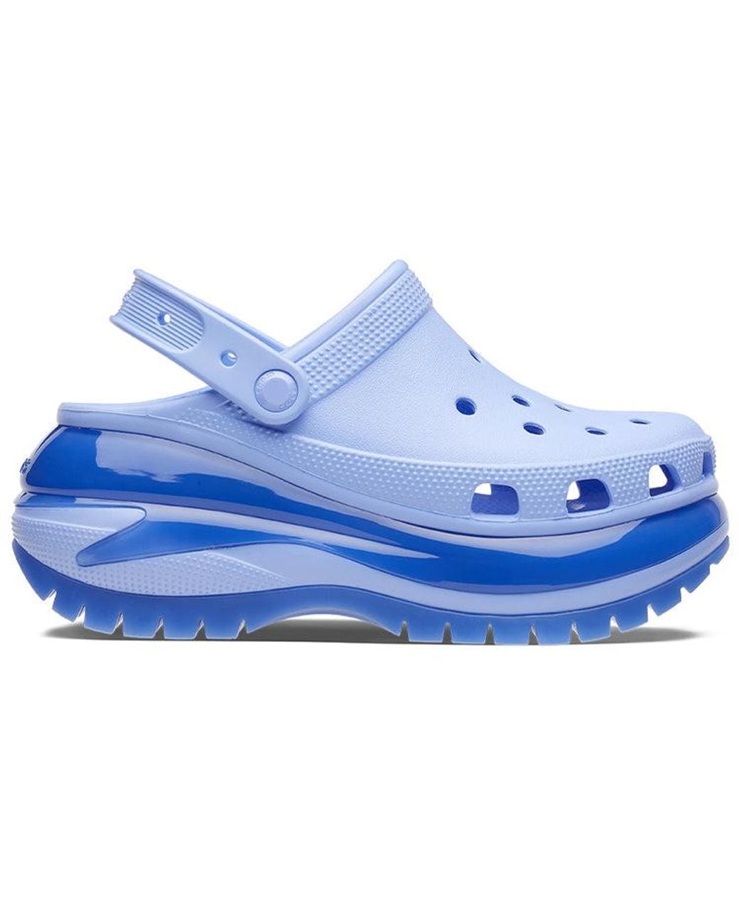 CROCSTM Blue Classic Mega Crush Clog 'Moon Jelly'