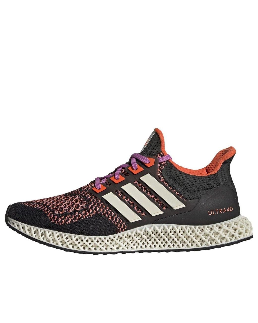 Adidas Brown Ultra 4D Running Shoes 'Zero Metalic' for men