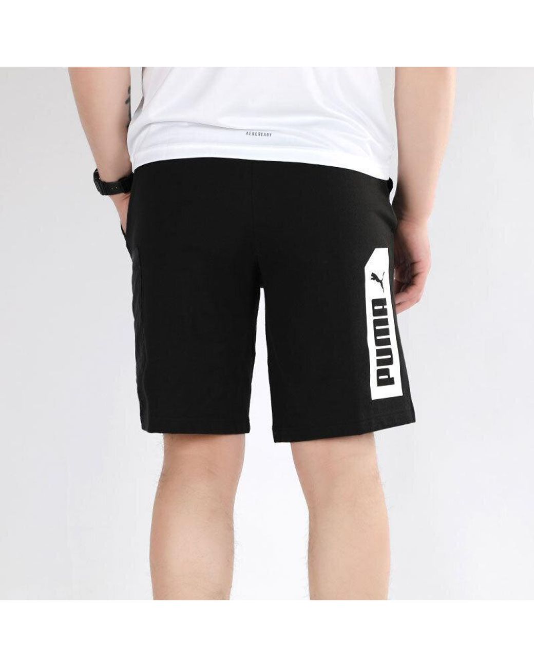 PUMA Black Nu-Tility Sports Shorts for men