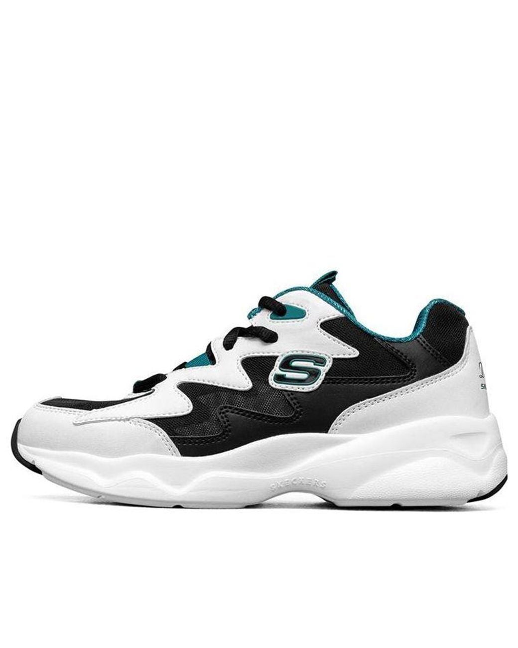 Skechers White (Wmns) D'Lites Airy Low-Top Running Shoes