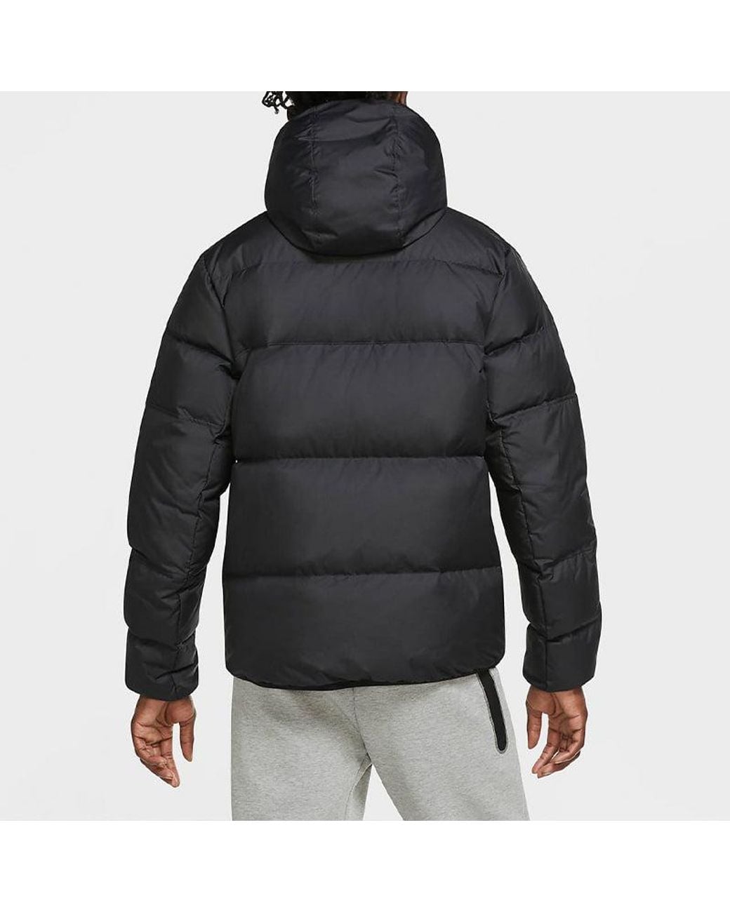 Nike Blue Sportswear Down-Fill Windrunner Hooded Stay Warm Casual Down Jacket for men
