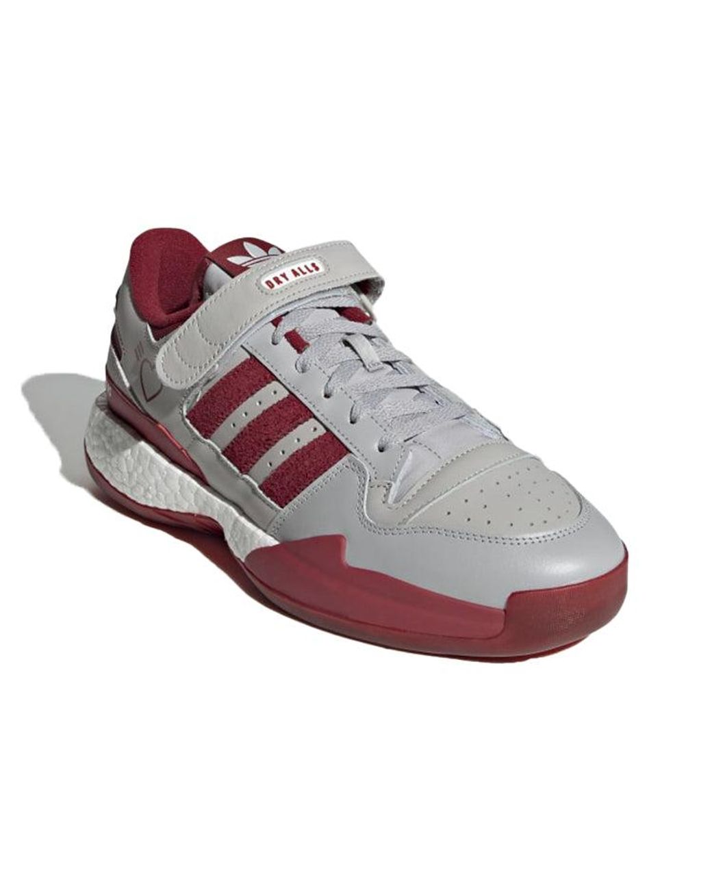 Adidas Red Human Made X Forum Low Burgundy' for men