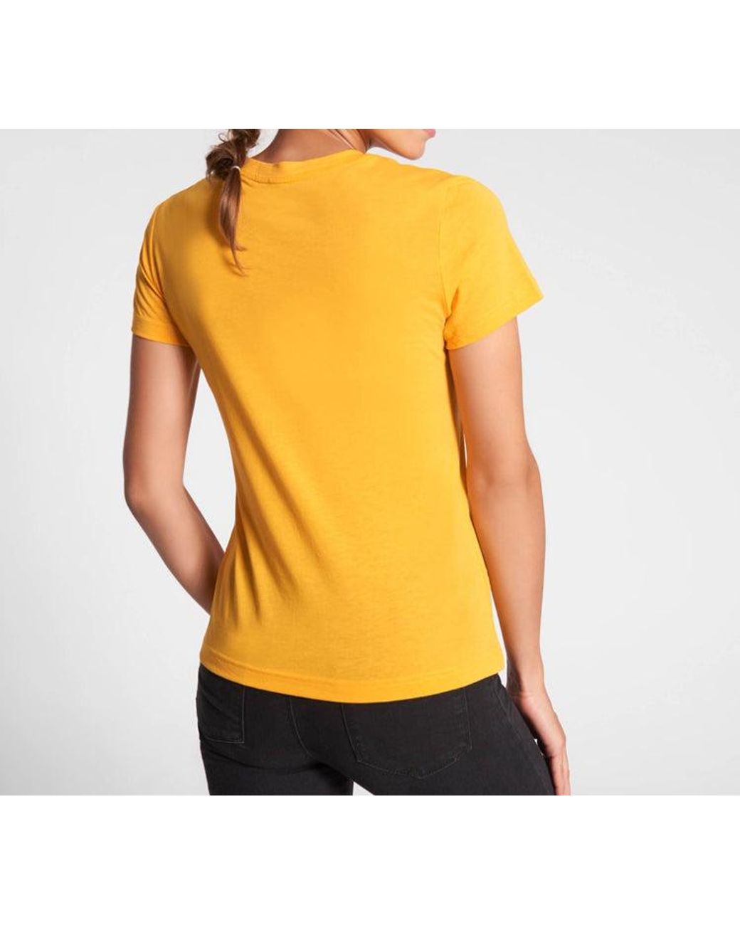 Adidas Yellow (Wmns) Sports Round Neck Short Sleeve