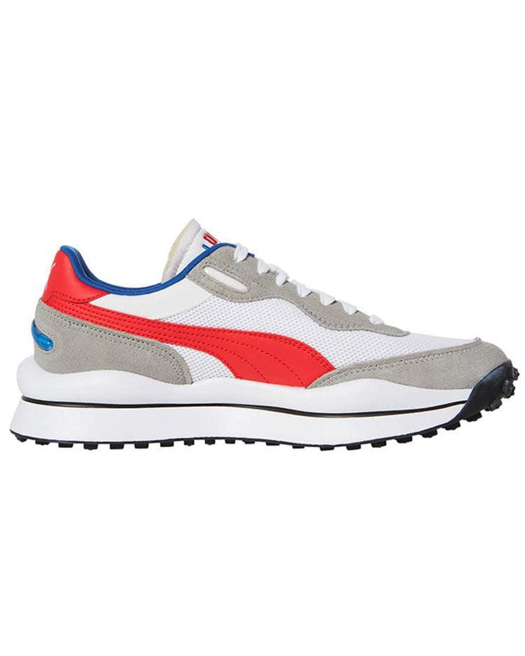 PUMA White Style Rider Play On Sd Mesh Scarlet' for men