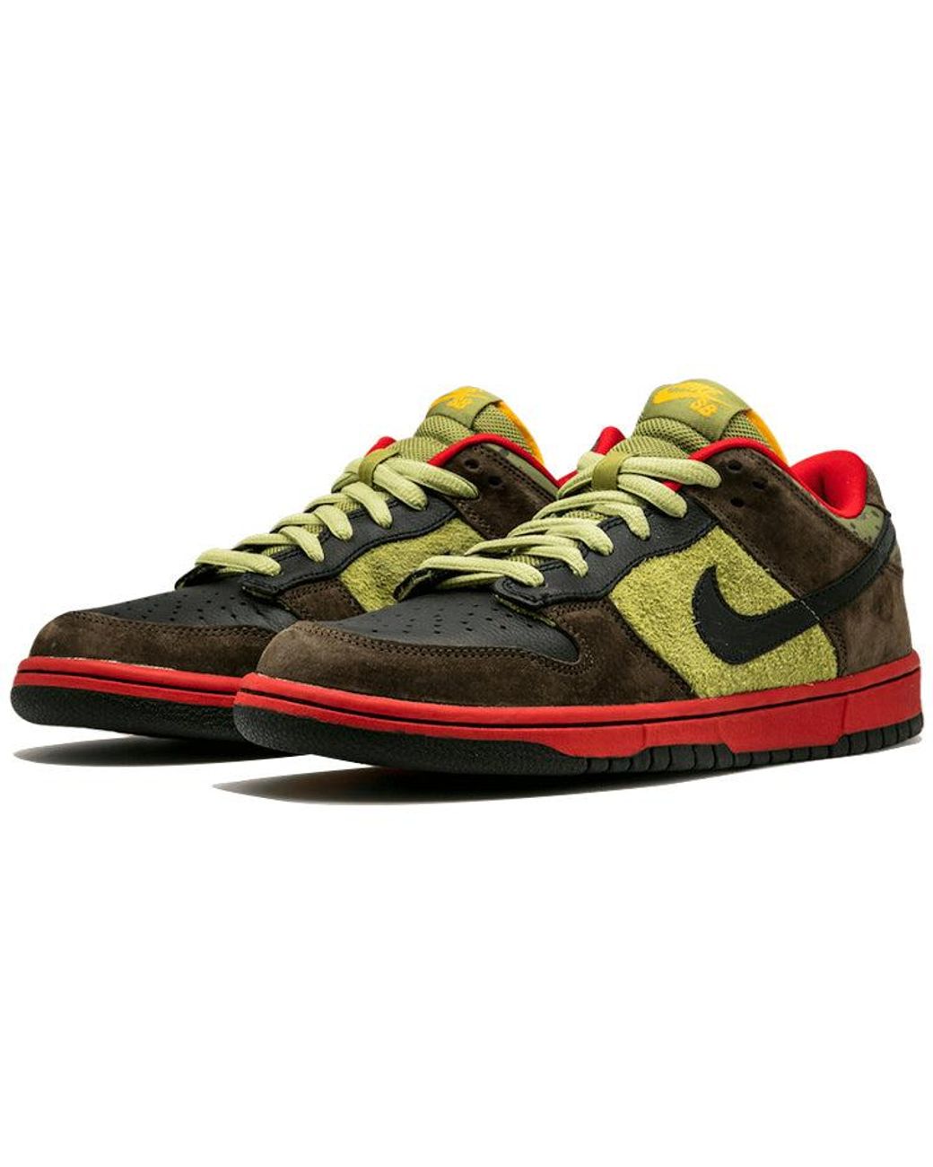 Nike Red Sb Dunk Low Premium 'Asparagus' for men