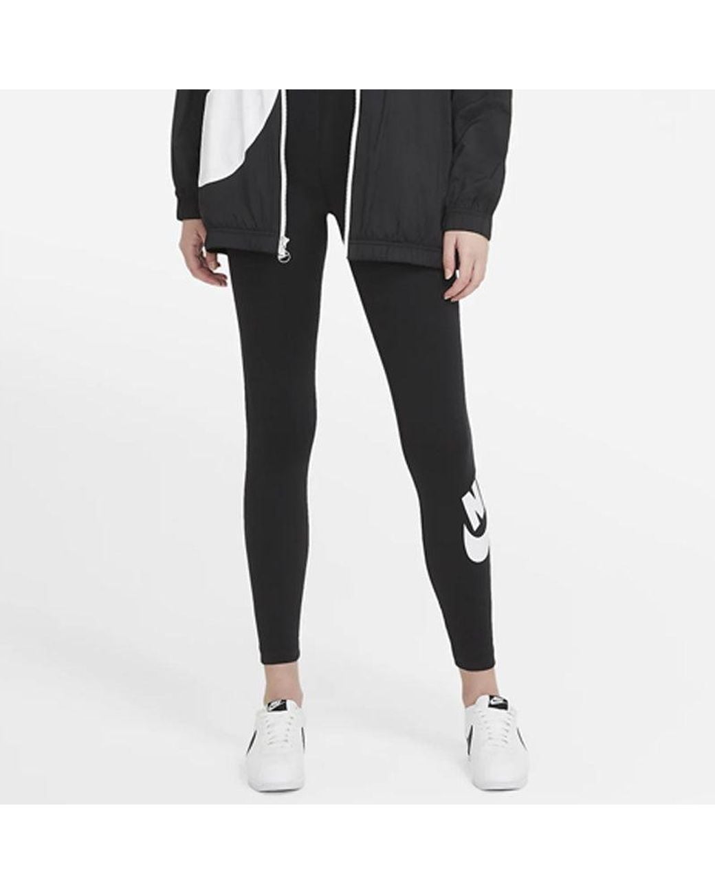 Nike Black (Wmns) Sportswear Essential High-Waisted Logo Leggings