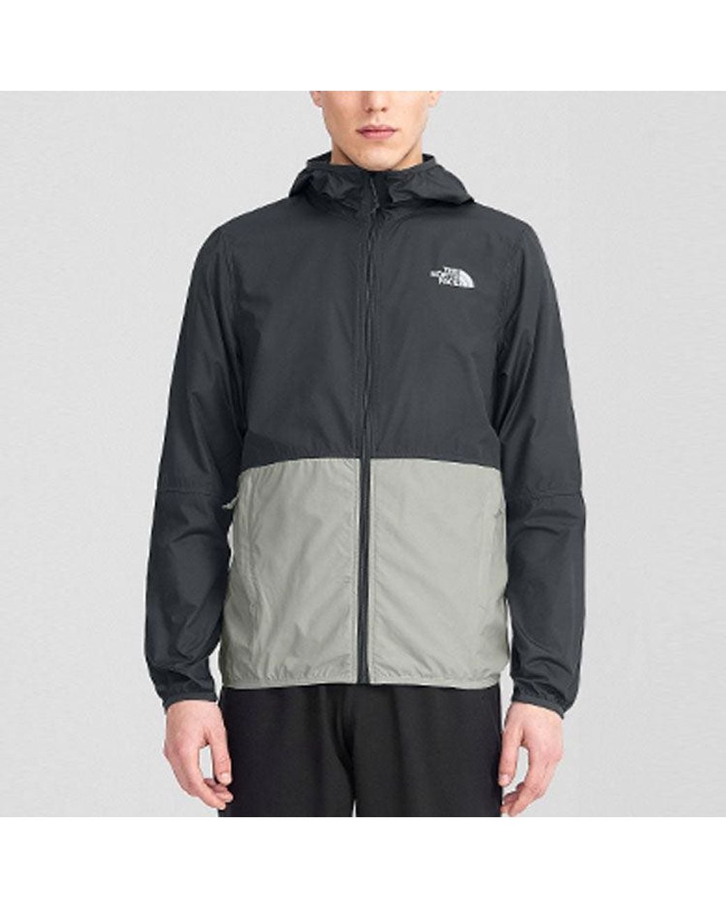 The North Face Gray Zipline Rain Jacket for men