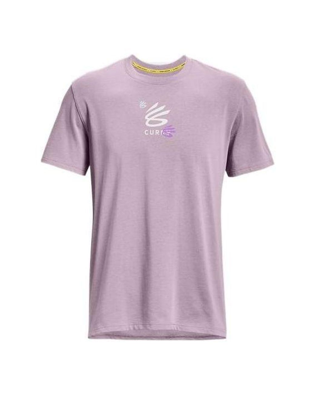 Under Armour Purple Curry 3's Hvyweight T-Shirt 'Lilac' for men