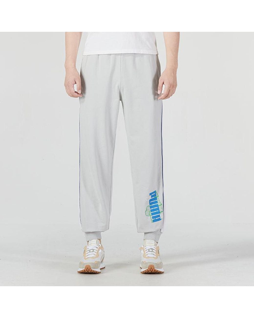 PUMA Blue Ff Knit Pants for men