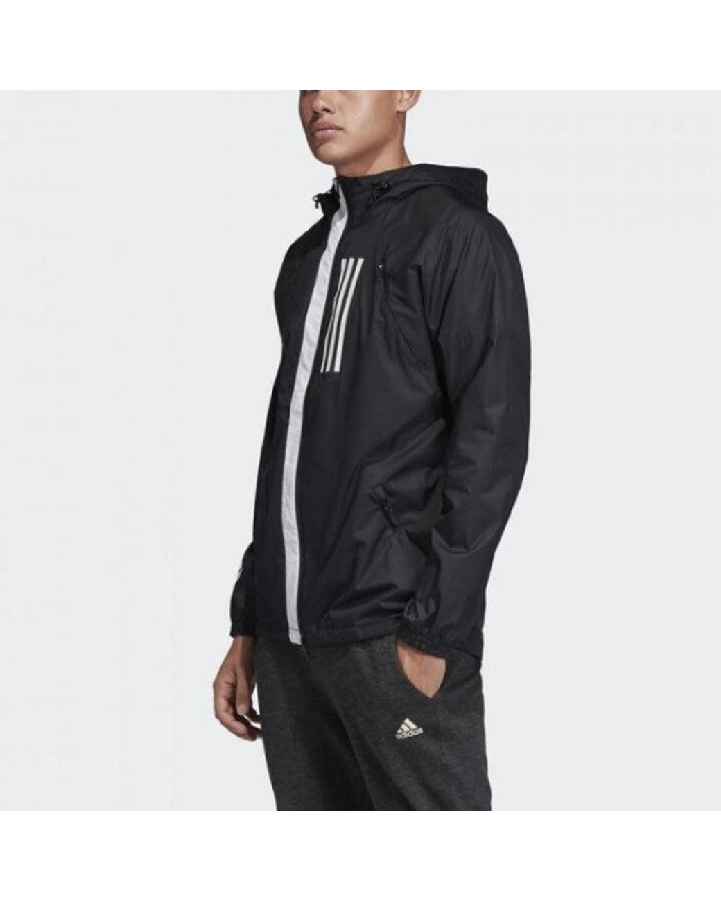 Adidas Black Training Zipper Sports Jacket for men