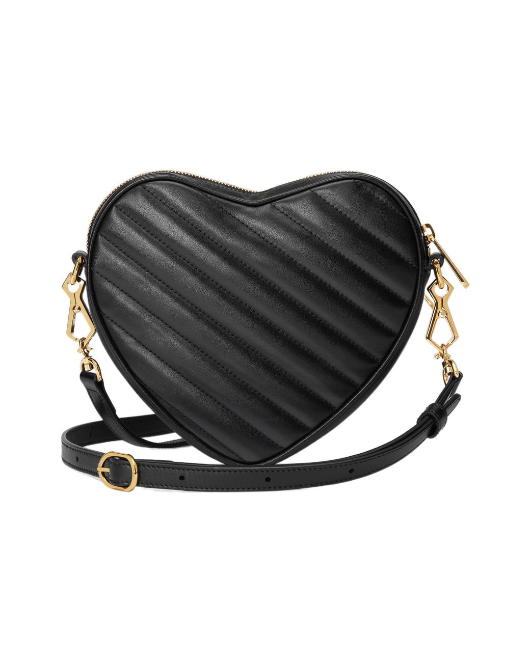 【GUCCI】Interlocking G Mini Heart Shoulder Bag Black WMNS) Gucci Interlocking G Mini Heart Shoulder Bag 'Black