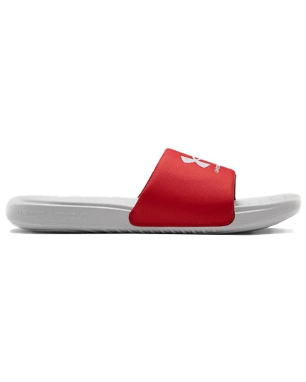 Under Armour Red Ansa Fixed Slide 'Halo' for men