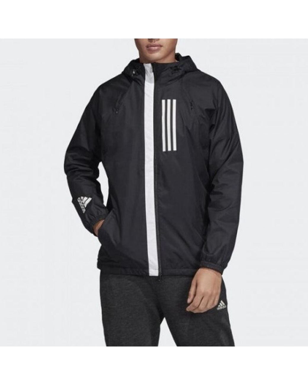 Adidas Black Training Zipper Sports Jacket for men