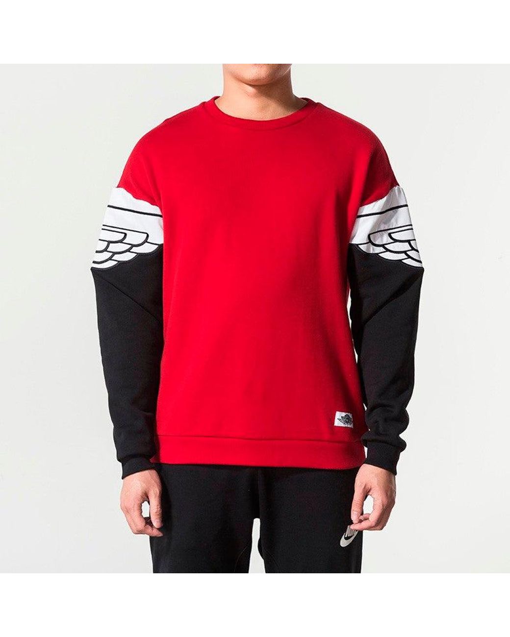 Nike Red Logo As Wings Classics Crew for men