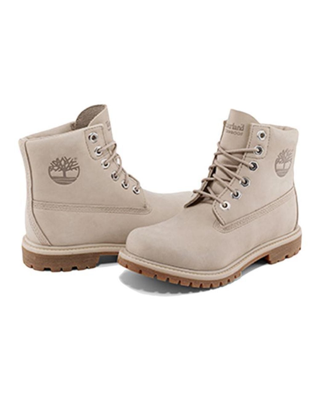 Timberland Natural (Wmns) Nellie Inch Waterproof Boots 'Light Taupe Nubuck'