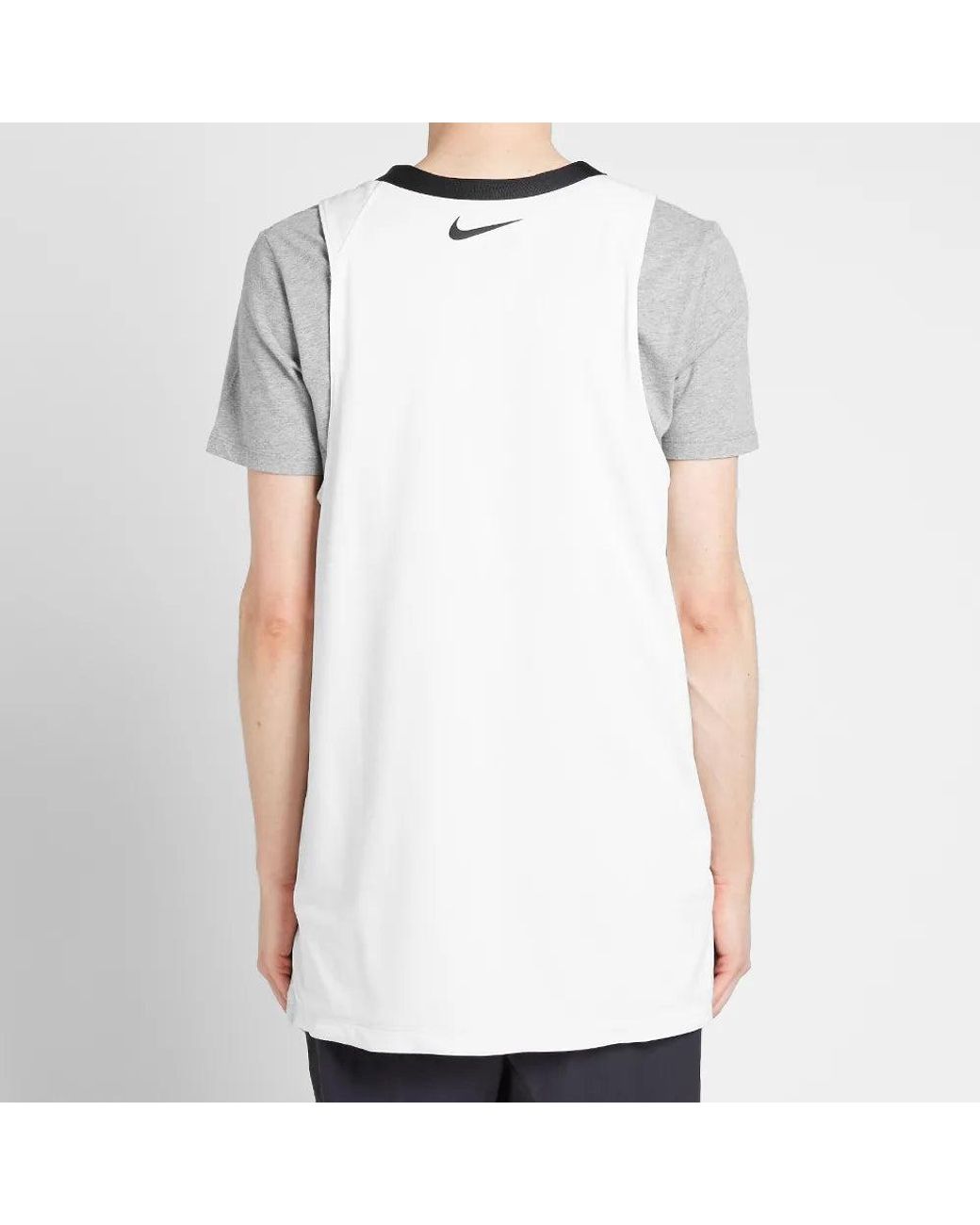 Nike White X Fear Of God Reversible Jersey 'Summit/Dark Heather' for men