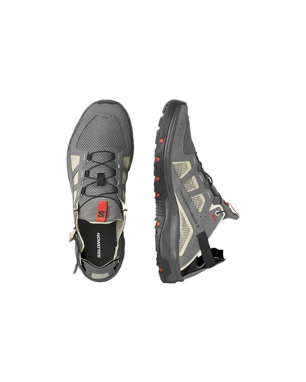 Salomon Brown Techamphibian 5 Cream' for men