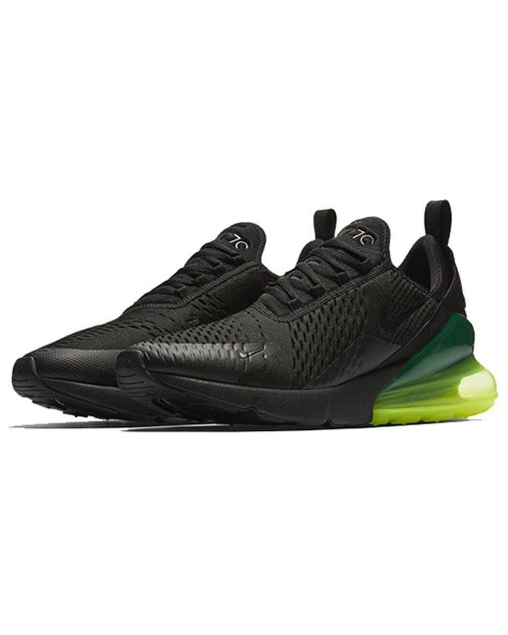 nike 270 black neon green