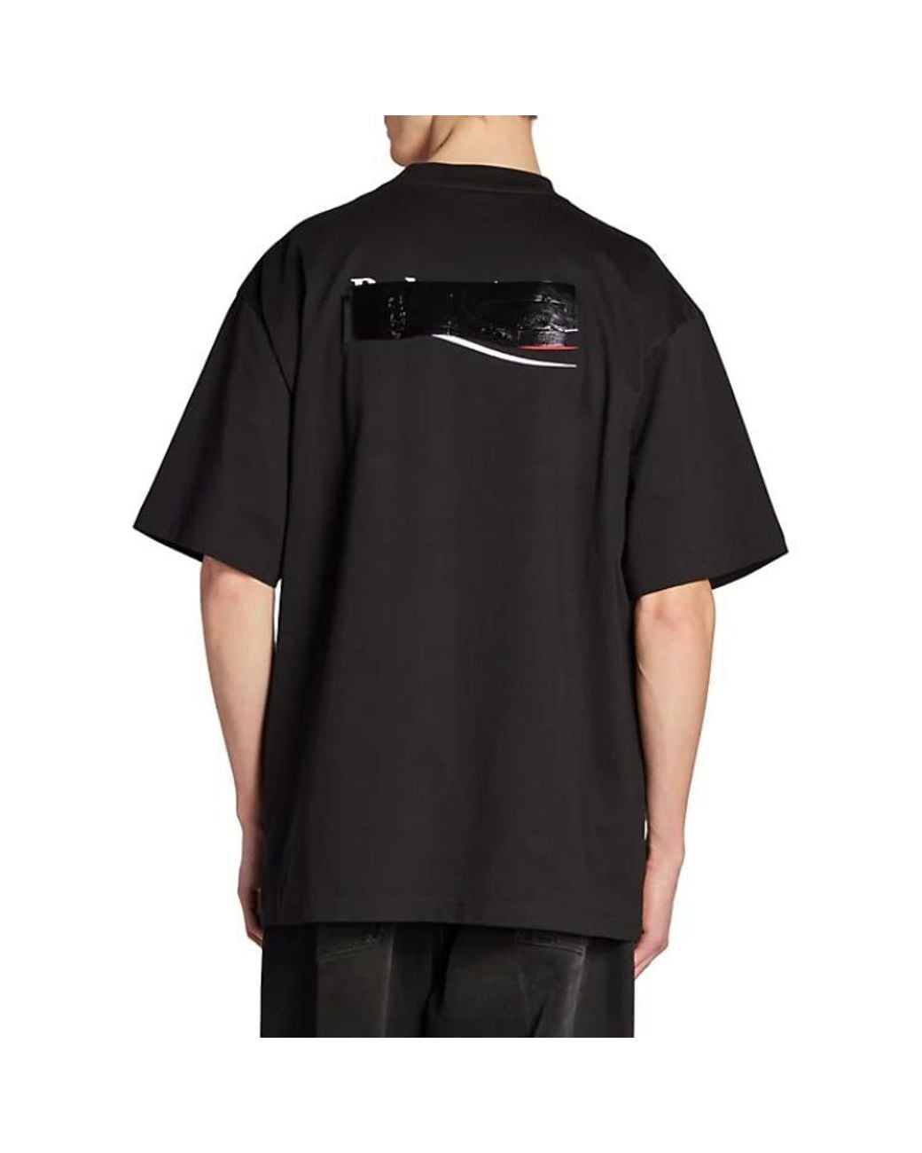 Balenciaga Black Gaffer T-Shirt Large Fit for men