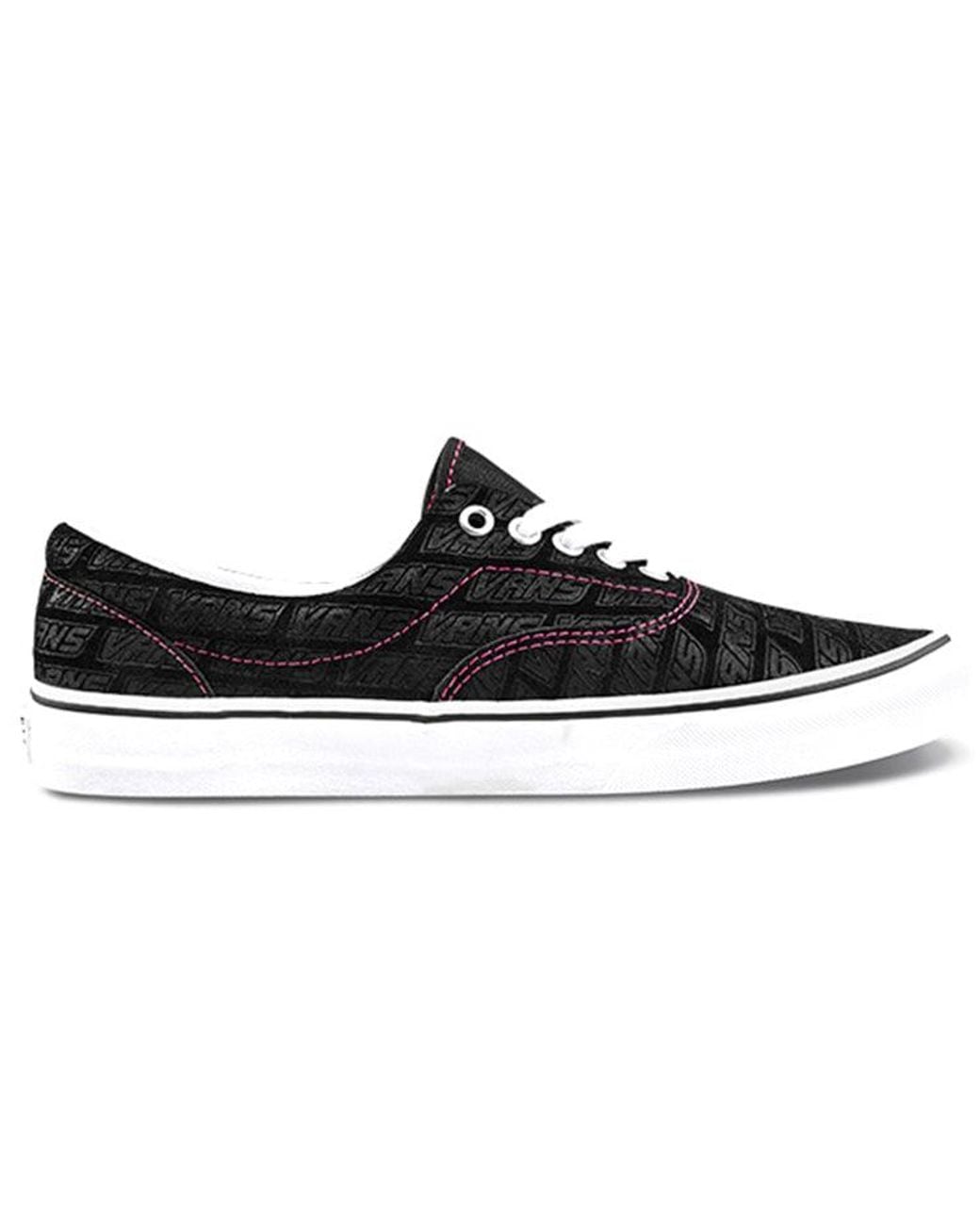Vans Black Era Low Tops Casual Skateboarding Shoes Alphabet for men