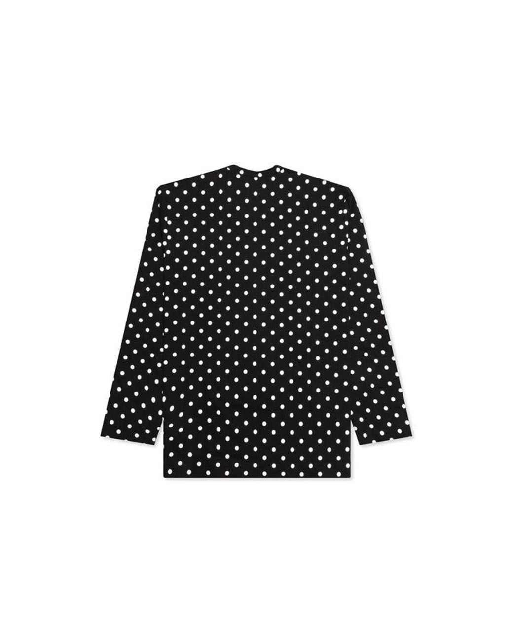 COMME DES GARÇONS PLAY Black (Wmns) Polka Dots Long Sleeves Tee
