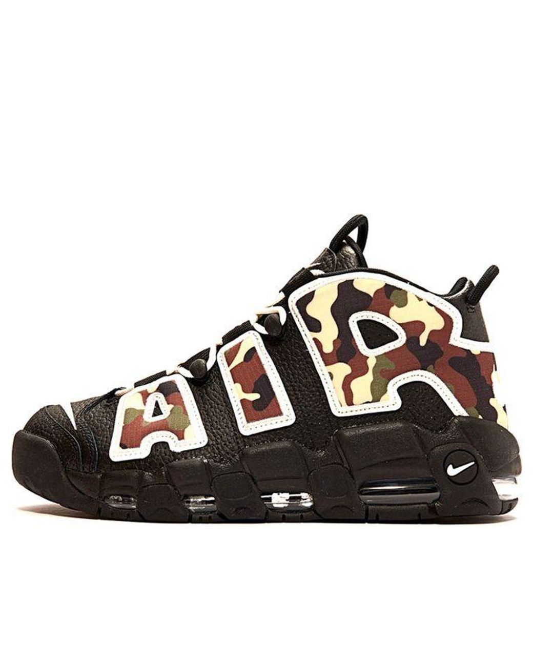 Nike Air More Uptempo Qs 'camo' in Black for Men | Lyst