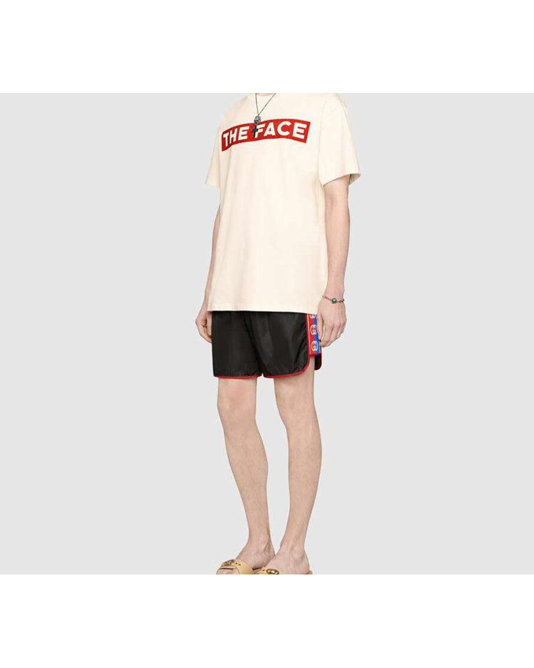 Gucci Black Retro Double G Webbing Shorts
