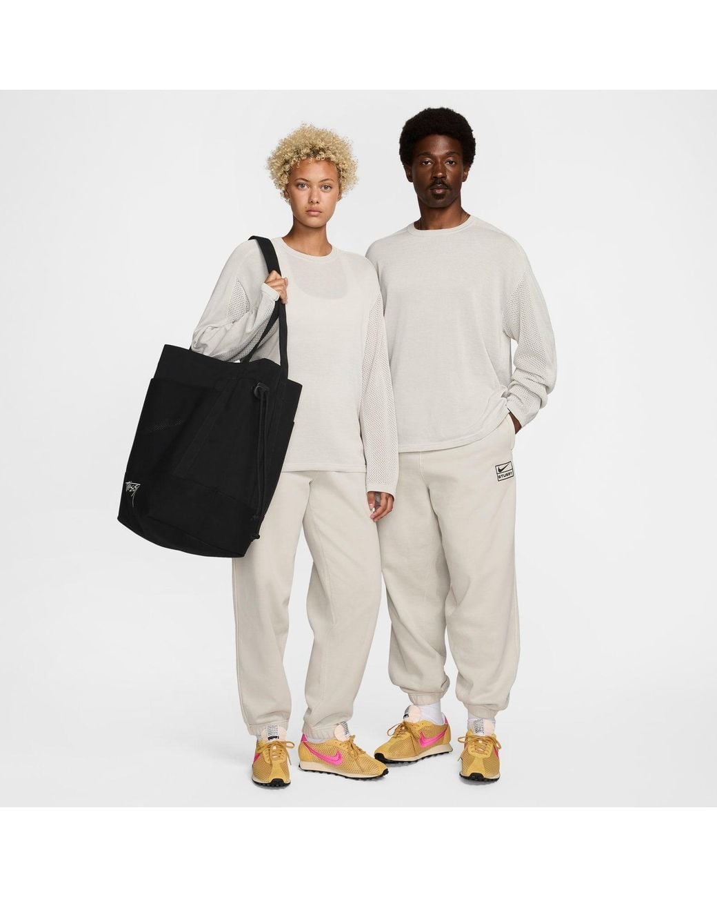 Nike White X Stussy Long-Sleeve Knit Jersey Hf3898-072 for men