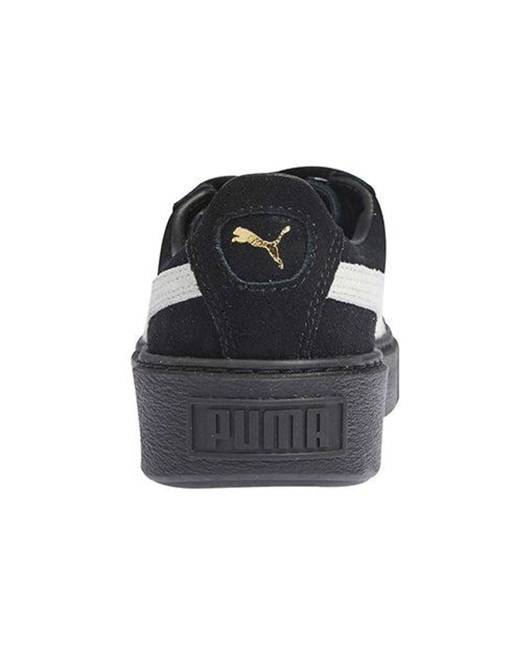 PUMA Black (Wmns) Suede Platform Core