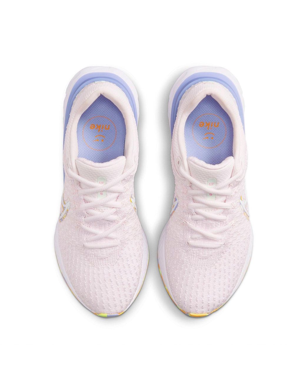 Nike White React Infinity Run Flyknit 3 Premium Road Running Shoes