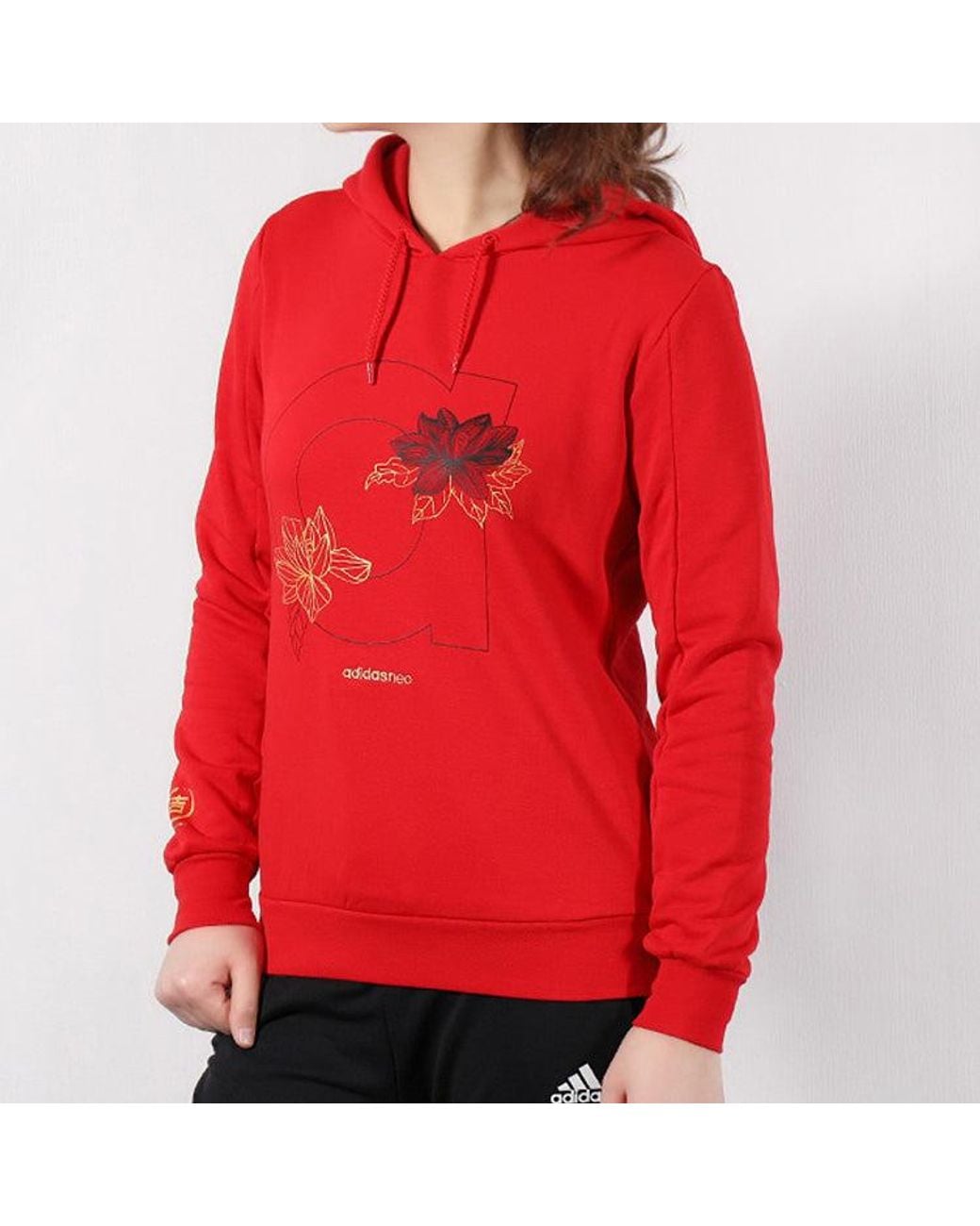 Adidas Red (Wmns) Neo Sweat Hd Sports