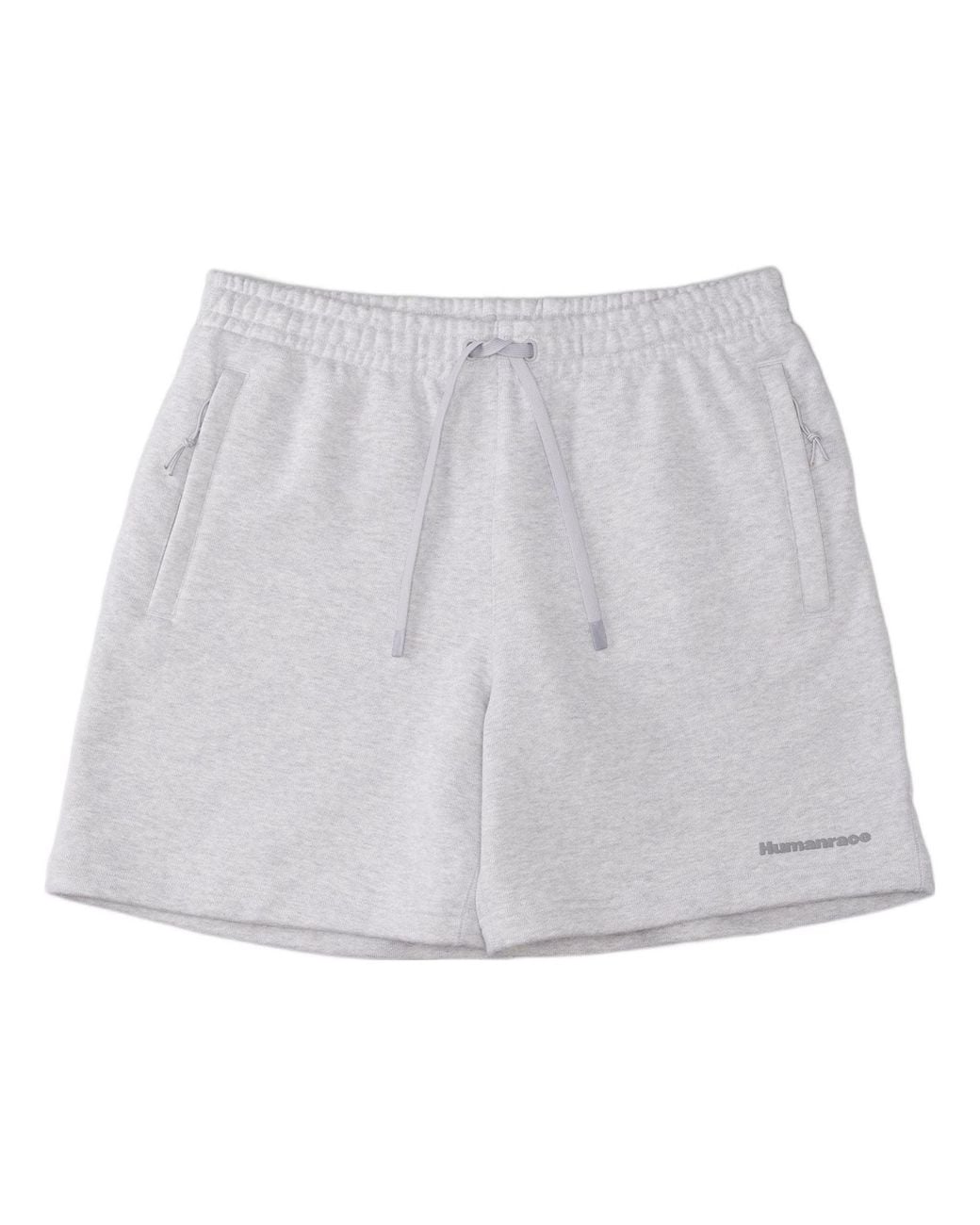 Adidas Gray X Pharrell Humanrace Small Logo Shorts 'Light' for men