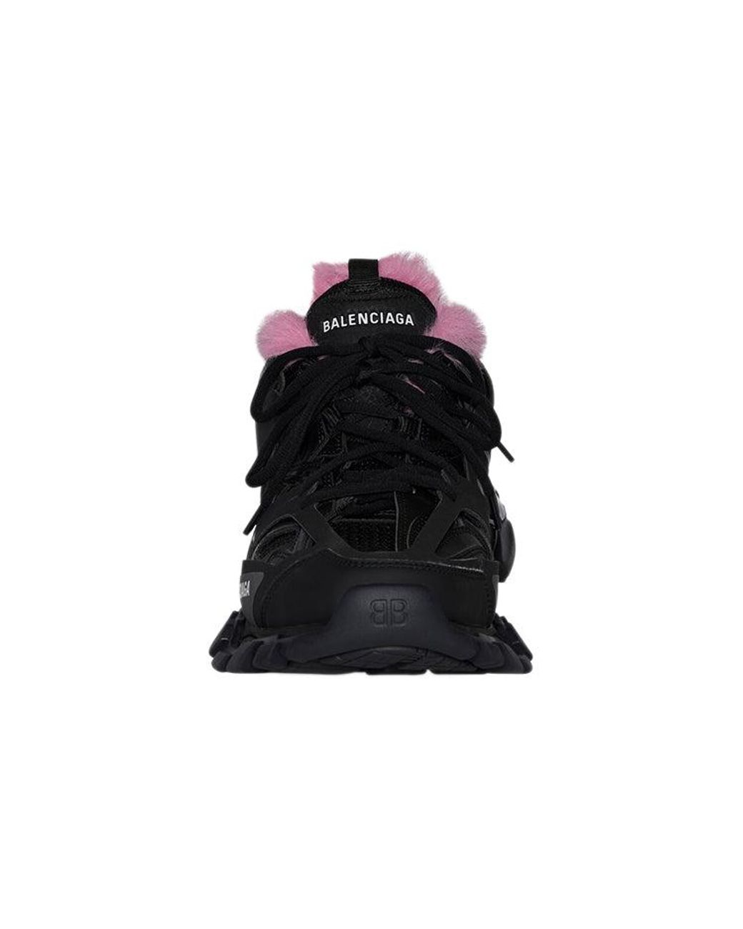 Balenciaga Black (Wmns) Track Sneakers Fake Fur'