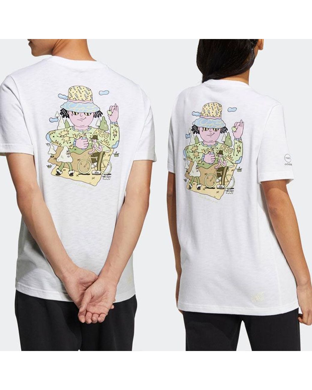 Adidas White Neo Tee for men