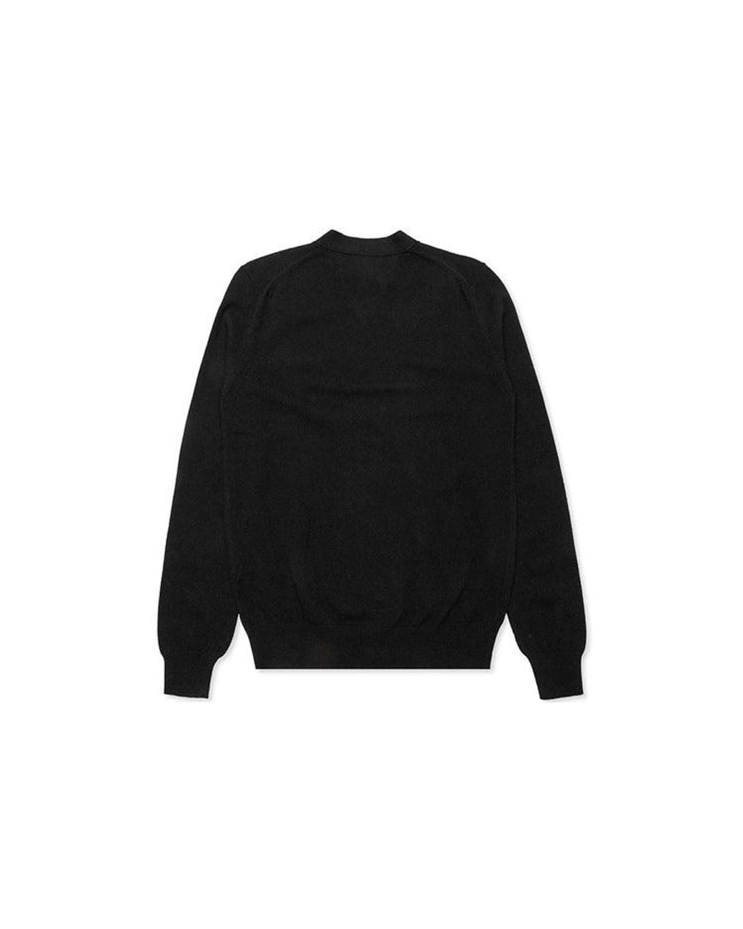 COMME DES GARÇONS PLAY Black Cardigan Emblem for men