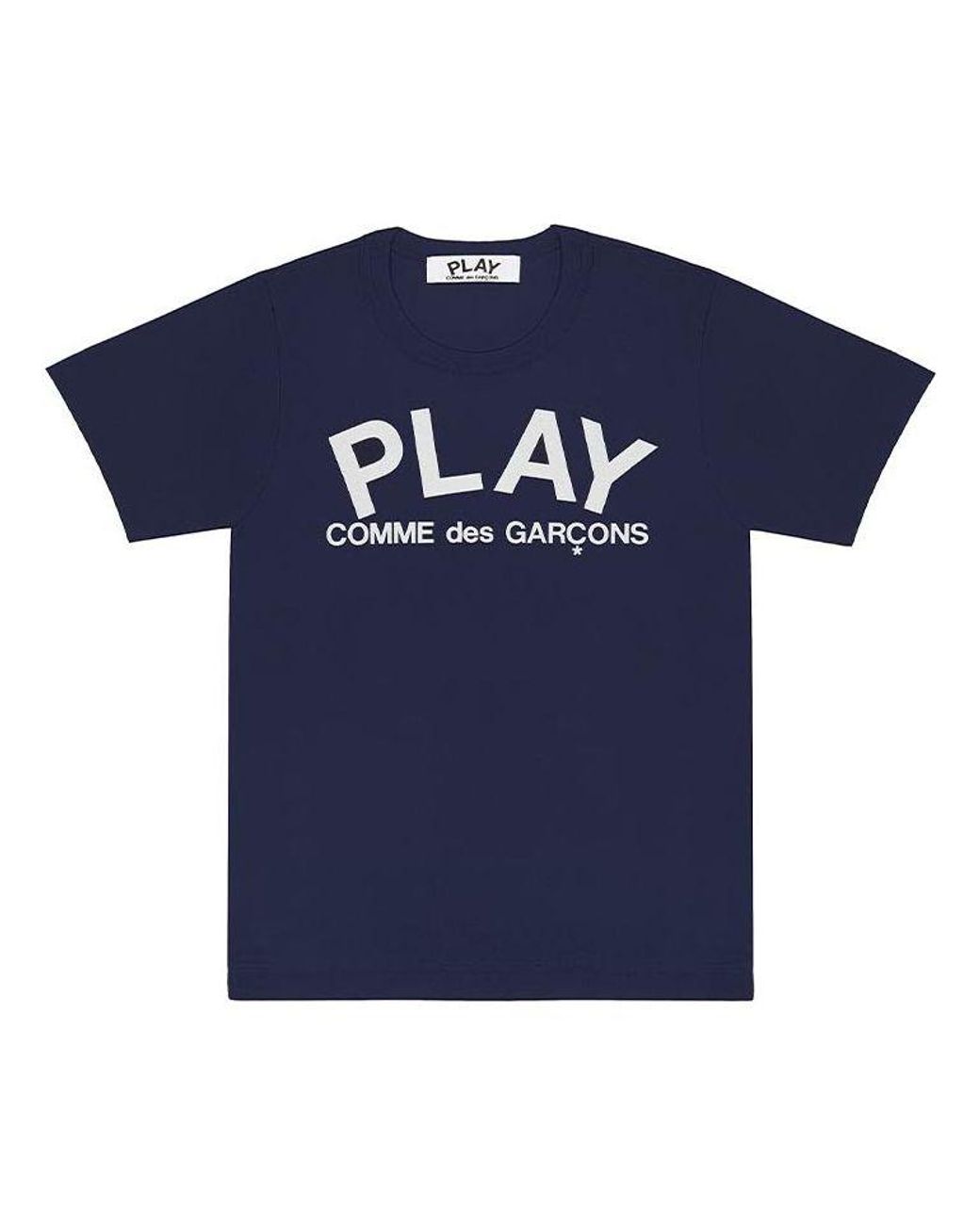 COMME DES GARÇONS PLAY Blue Play Logo Tee for men