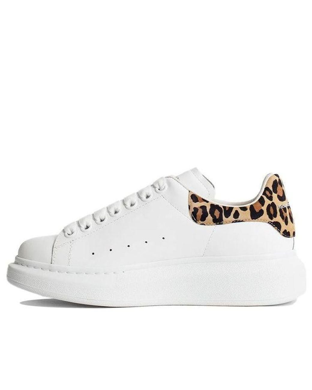 McQueen White (Wmns) Oversized Sneaker Leopard Suede'