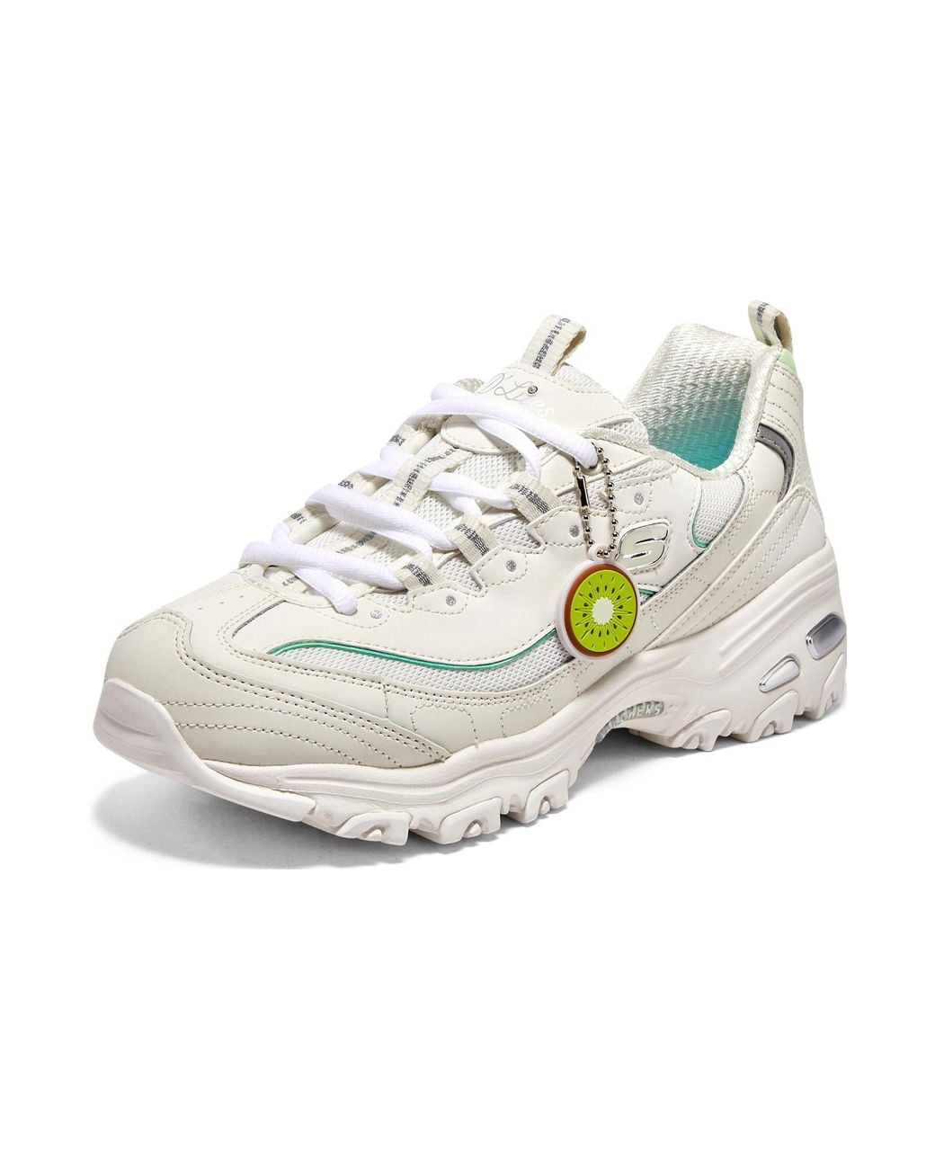 Skechers White (Wmns) D'Lites 1.0 Shoes 'Cream'