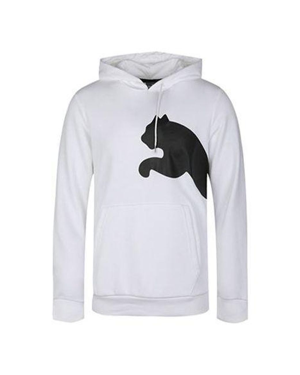 PUMA Gray Knit Casual Hooded Long Sleeves Pullover for men