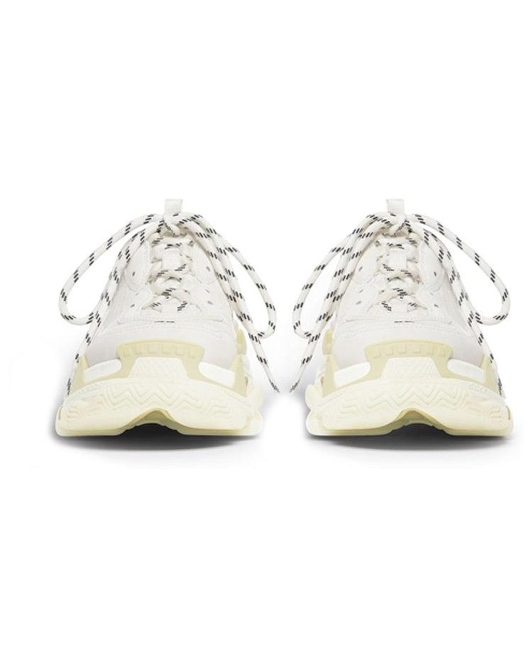 Balenciaga White Triple S Mules Double Foam And Mesh' for men