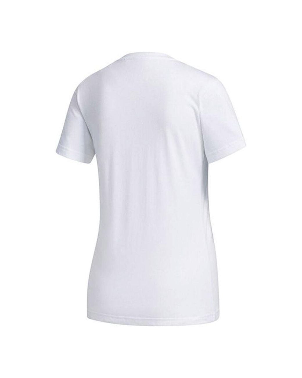 Adidas White (Wmns) Boxed Logo Graphic T-Shirt Asia Sizing