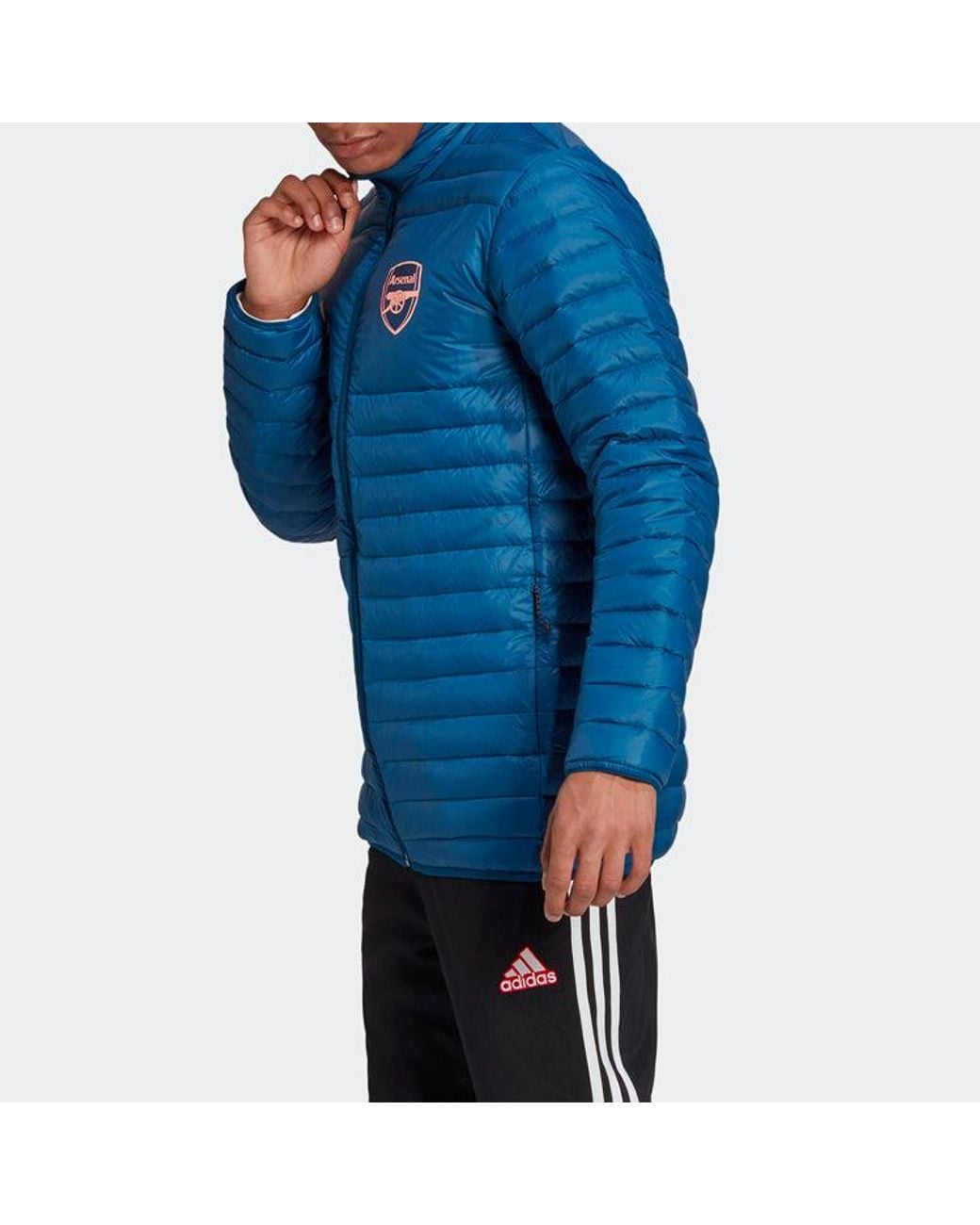 Adidas Blue Arsenal Soccer/Football Sports Down Jacket for men