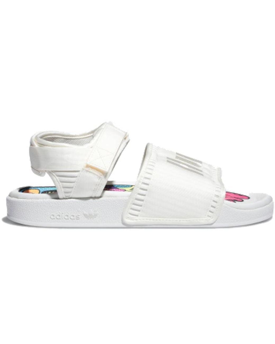 Adidas White X Pharrell Adilette 2.0 Sandal 'Cream' for men