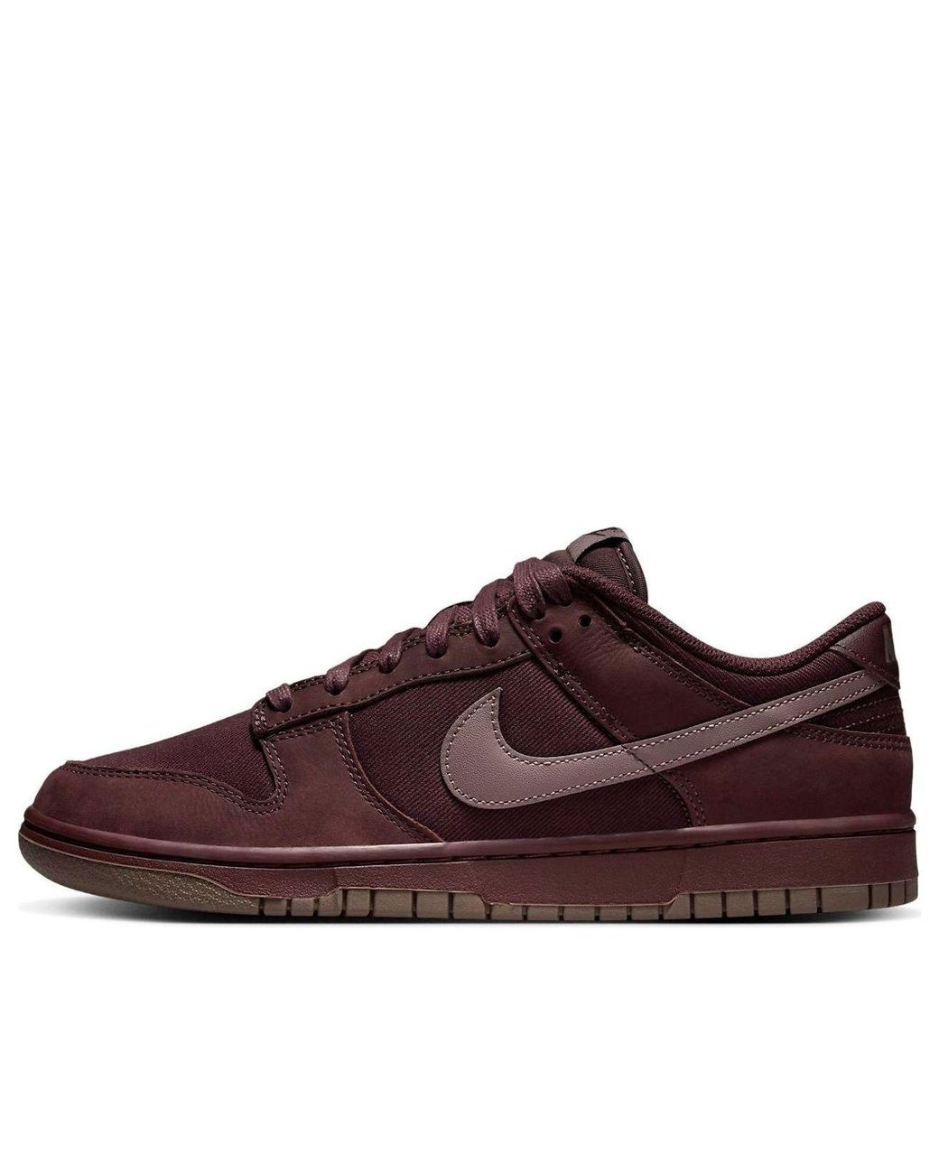 Nike Brown Dunk Low Premium 'Burgundy Crush' for men